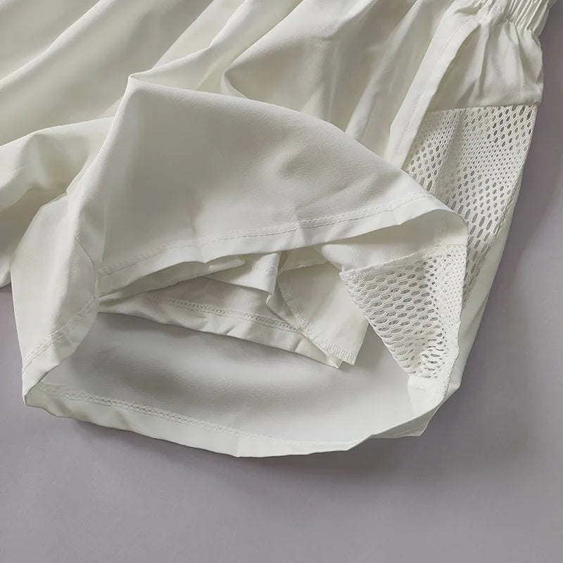 2-in-1 High Waist Quick-Dry Fitness Shorts