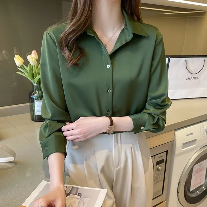 Satin OL Fashion Shirt