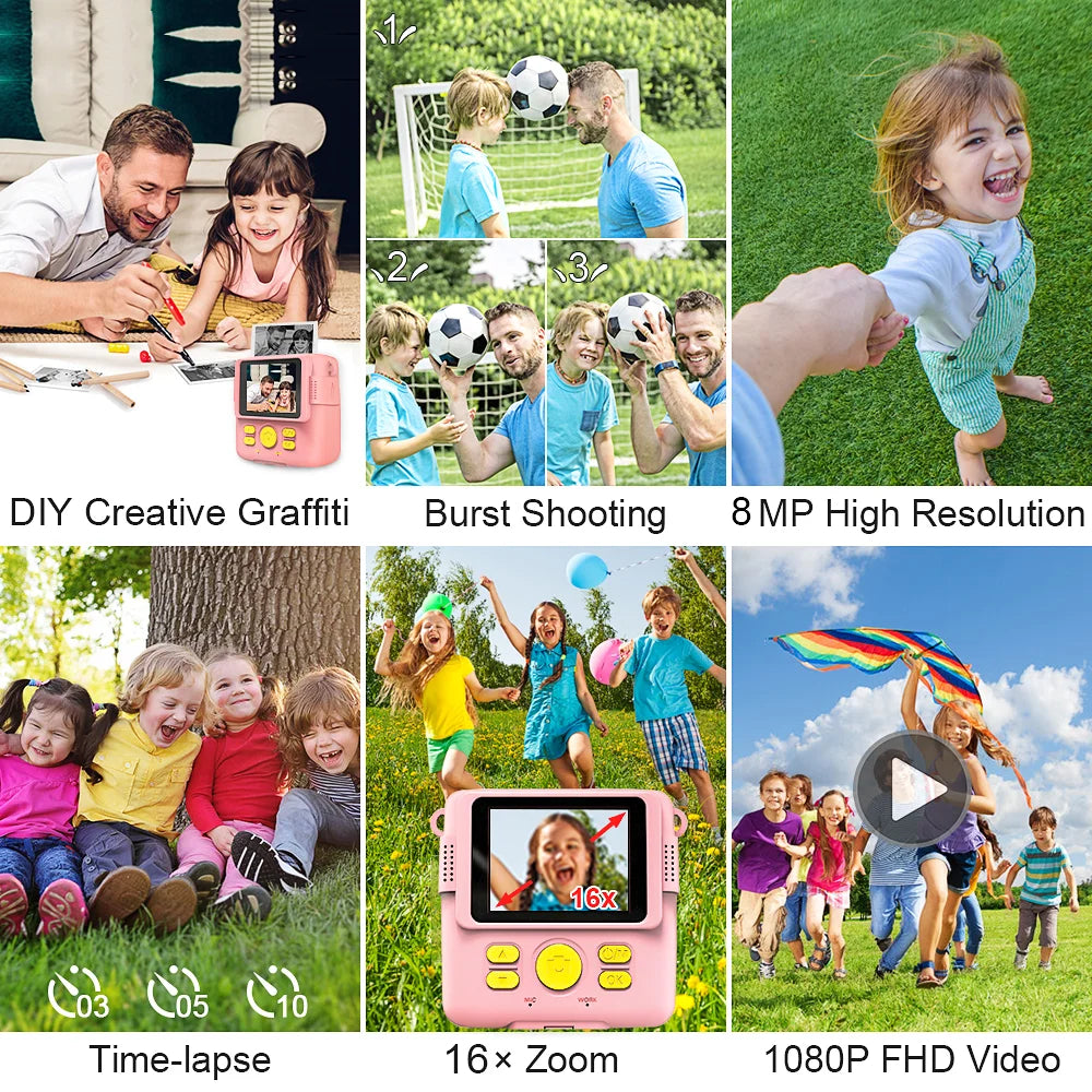Instant Print Kids Camera