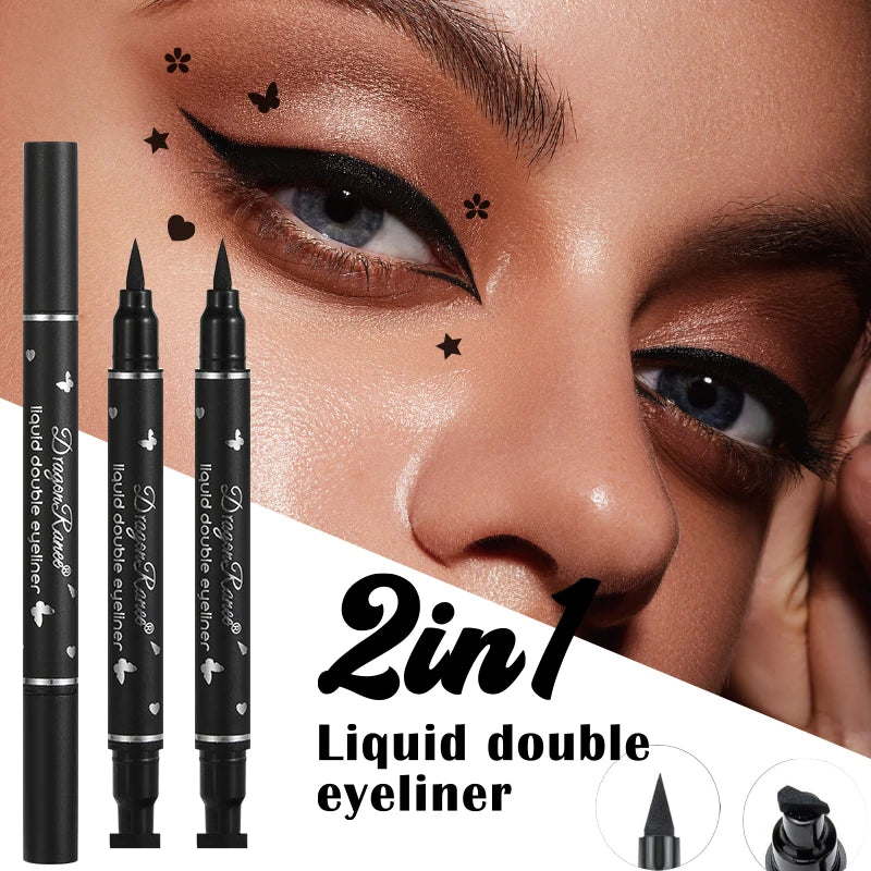 Double-Ended Waterproof Stamp Eyeliner Pen