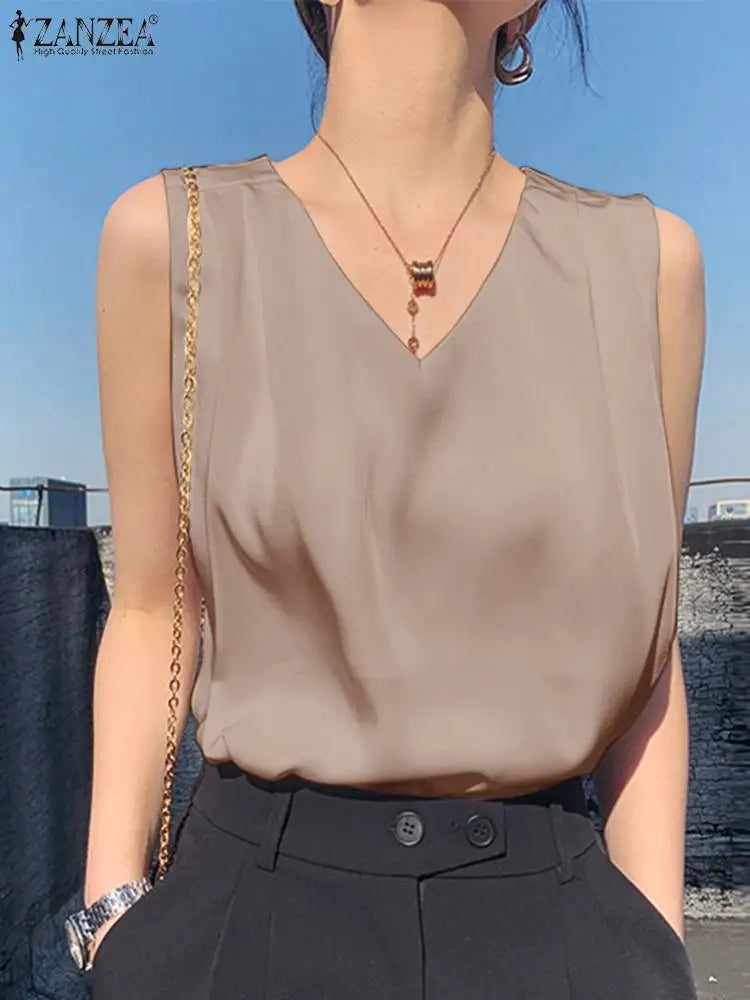 Summer Sleeveless Blouse