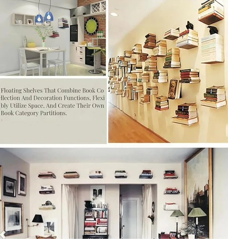 Stainless Steel Floating Bookshelf Bracket