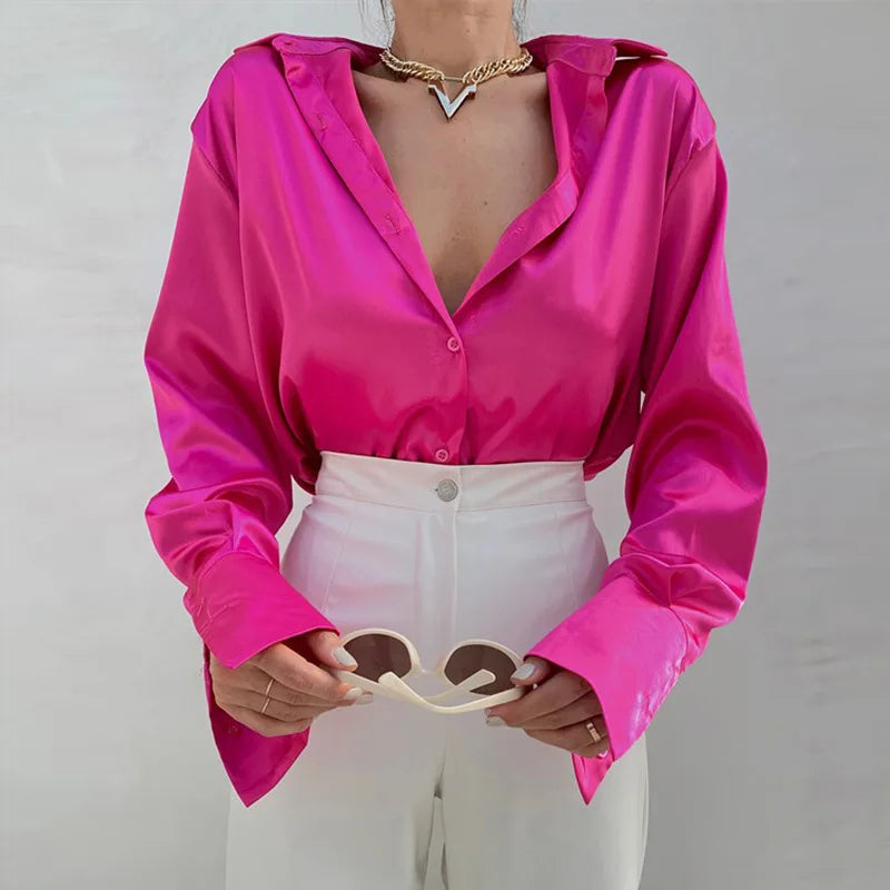 Elegant Satin Shirt