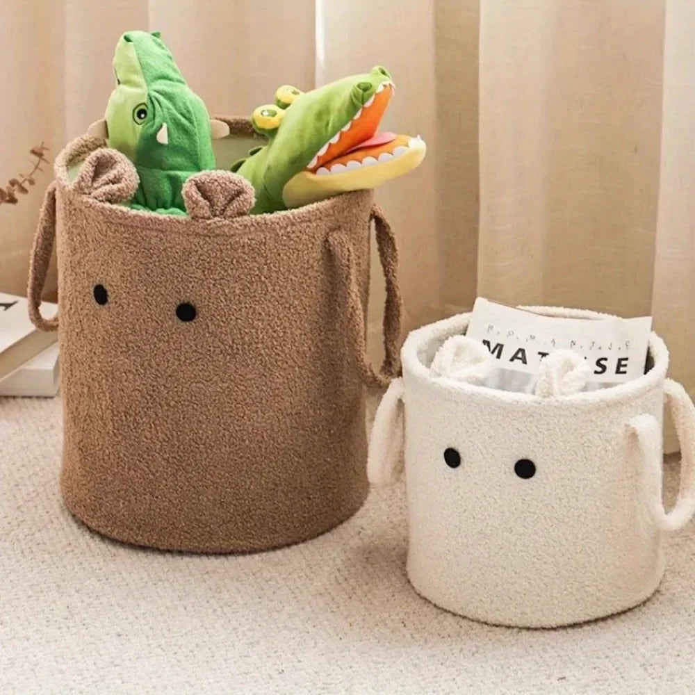 Cartoon Lamb Wool Storage Bucket