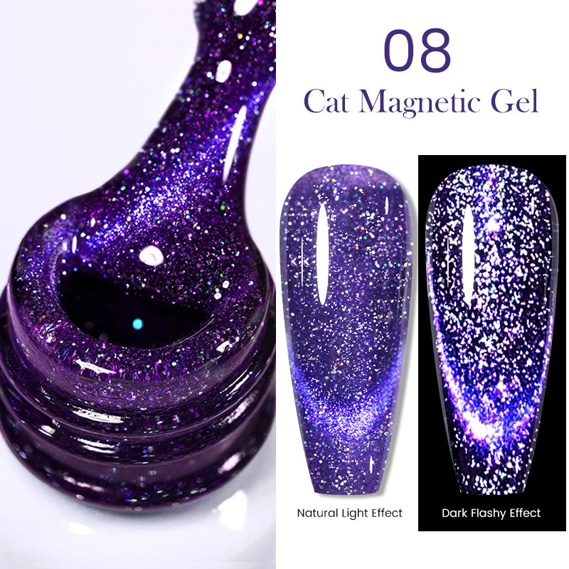 Sparkling Magnetic Cat Eye Gel Polish