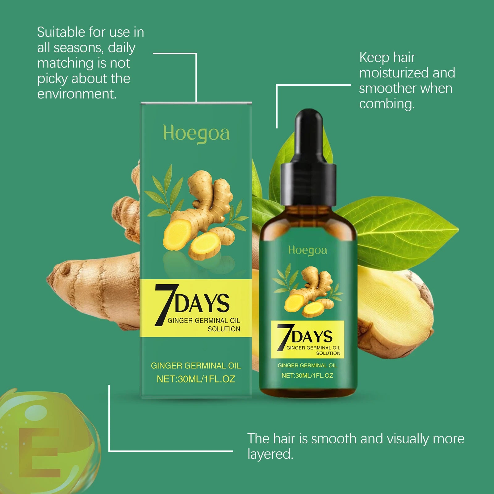 7-Day Ginger Hair Growth Serum