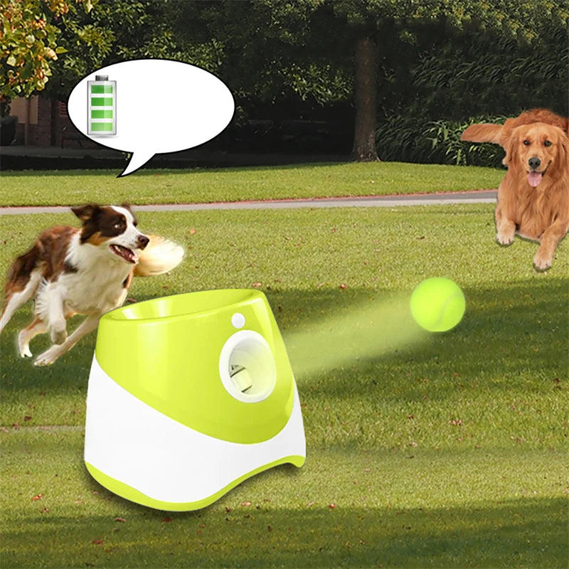Automatic Dog Tennis Launcher Toy for Interactive Playtime