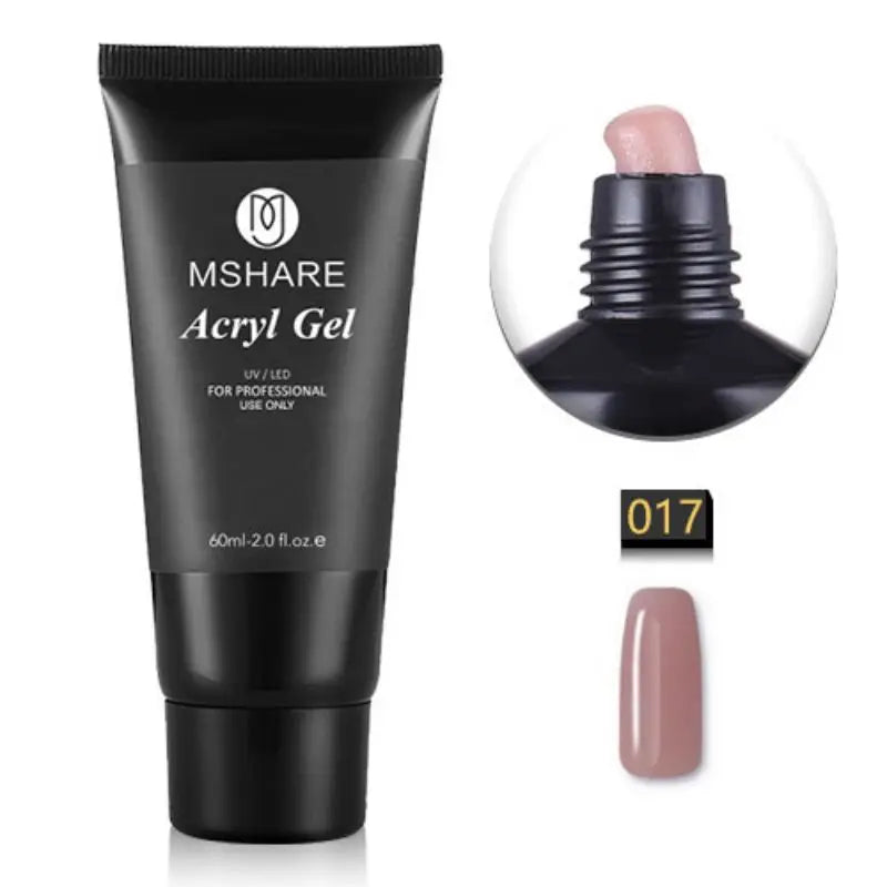 Hema-Free Milky White Poly Nail Extension Gel