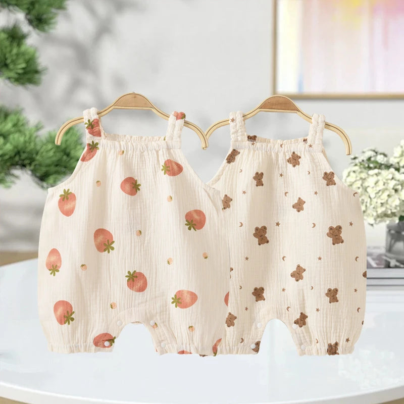 Baby Summer Cotton Romper Set