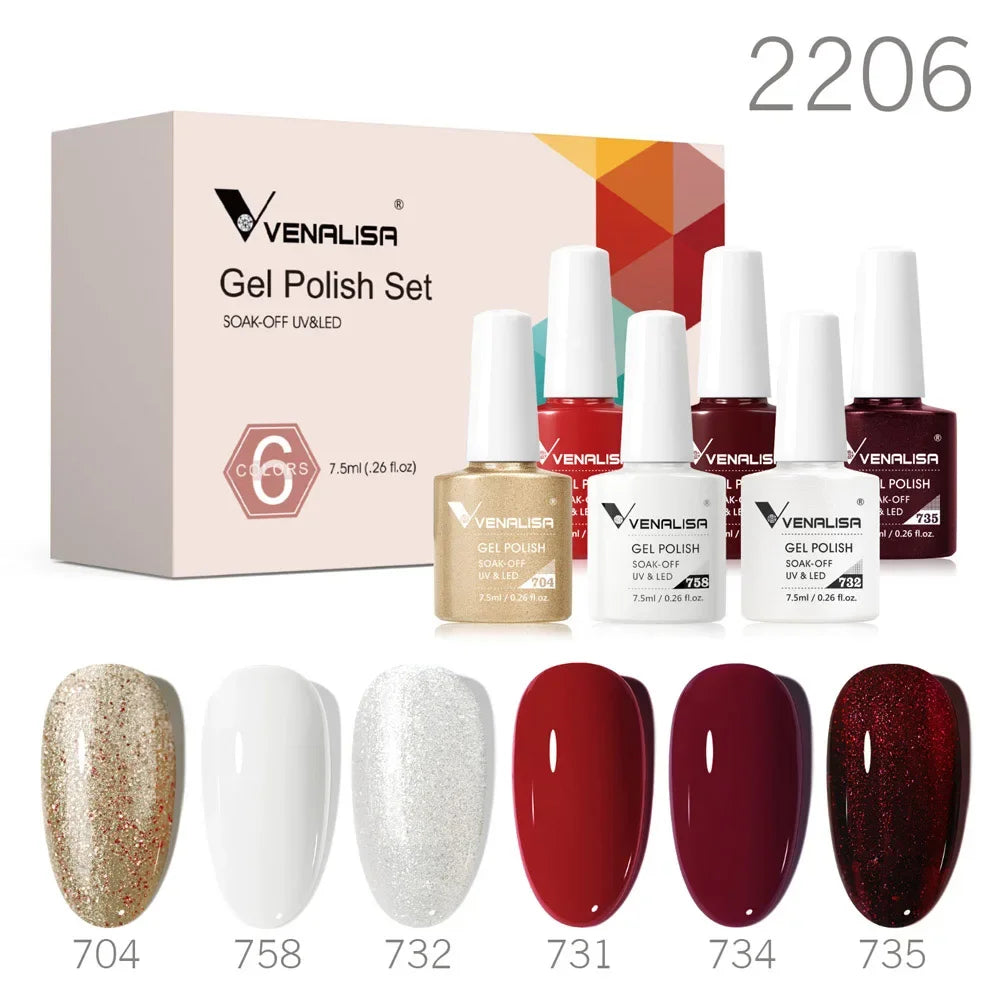 Autumn Earth-Tone Gel Nail Polish Set