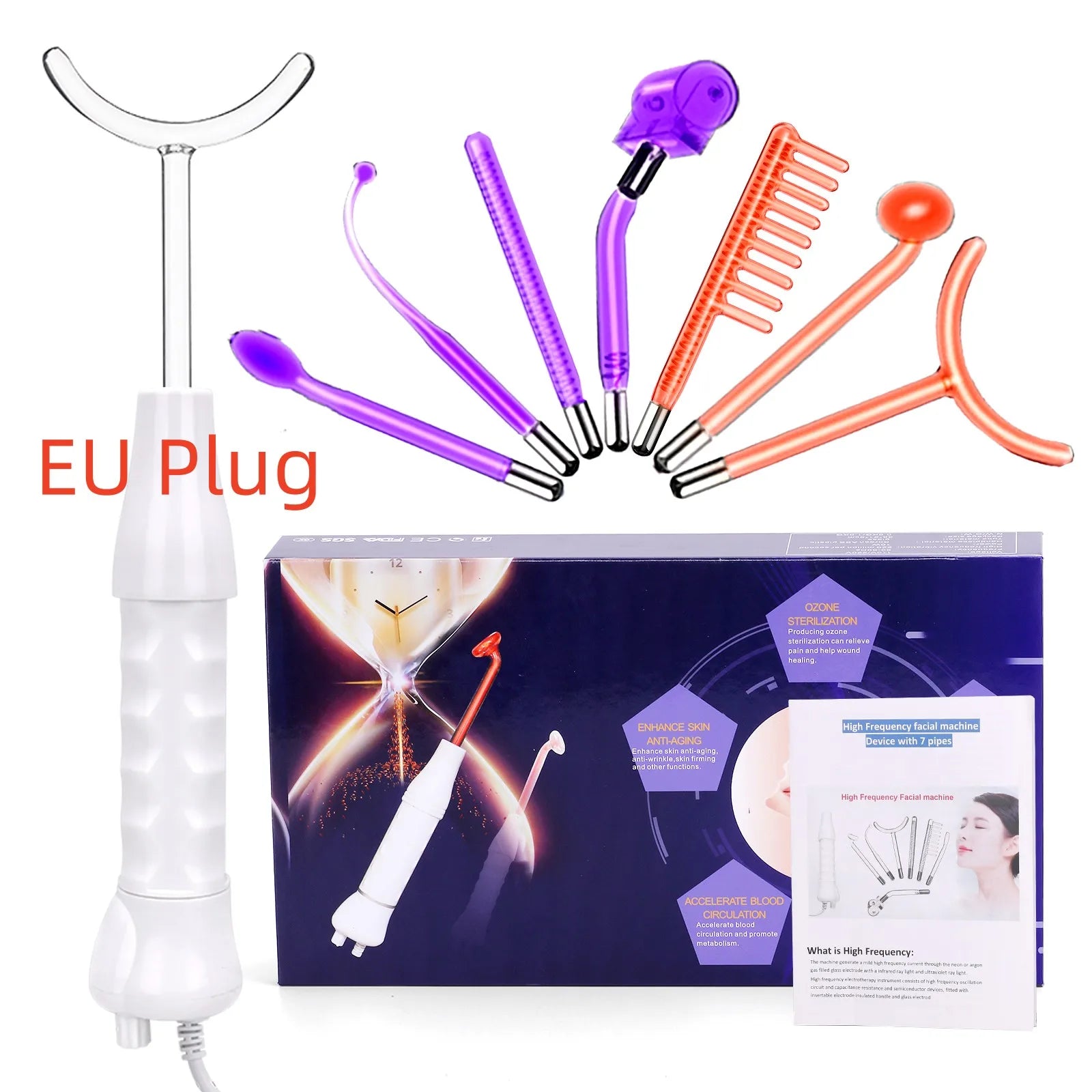 7-in-1 High Frequency Therapy Wand