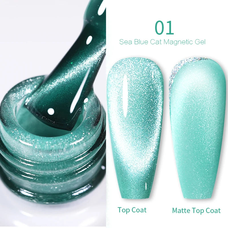 Sparkling Magnetic Cat Eye Gel Polish