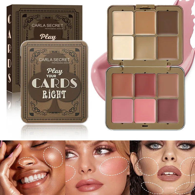 Cream Contour, Highlighter & Blush Palette