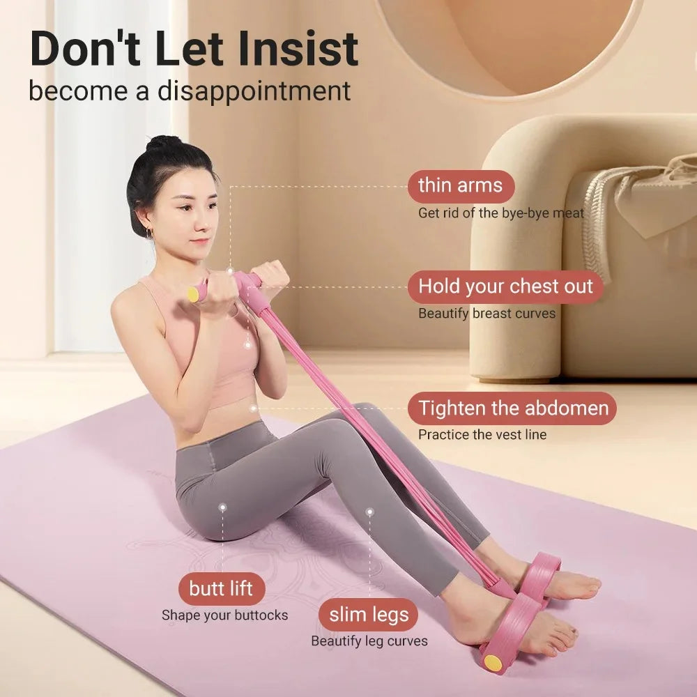 6-Tube Pedal Resistance Bands