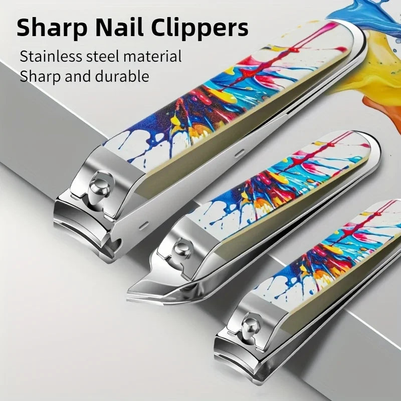 Stainless Steel Anti-Splash Nail Clipper Set