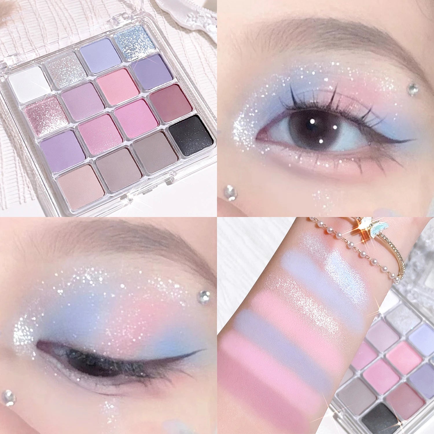 16-Color Sunset Eye Shadow Palette