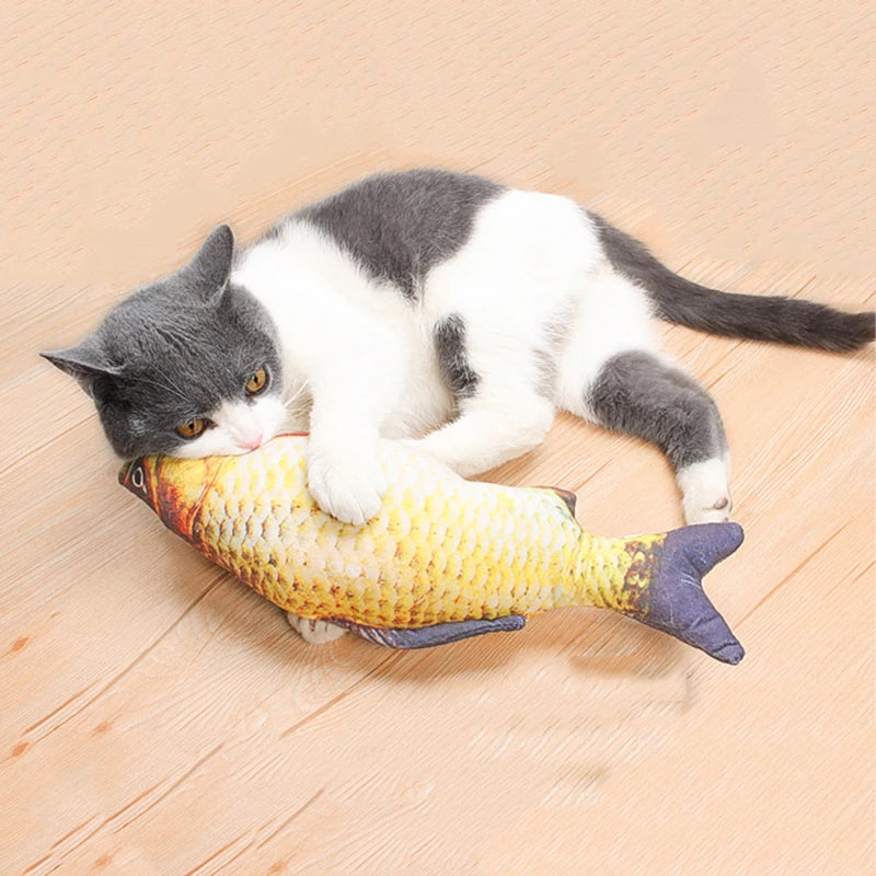Interactive Fish Pillow Toy: Fun Training for Cats