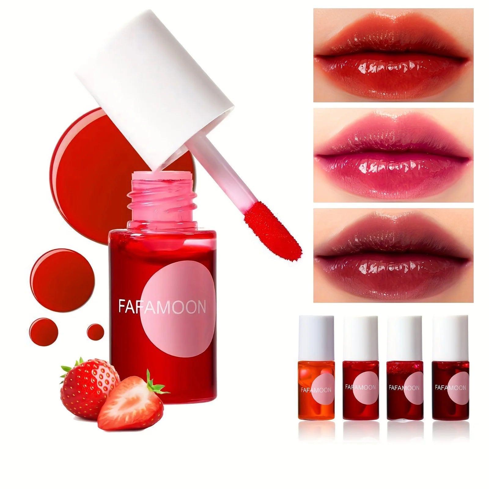 4-Color Fruity Water Gloss Lip Tint
