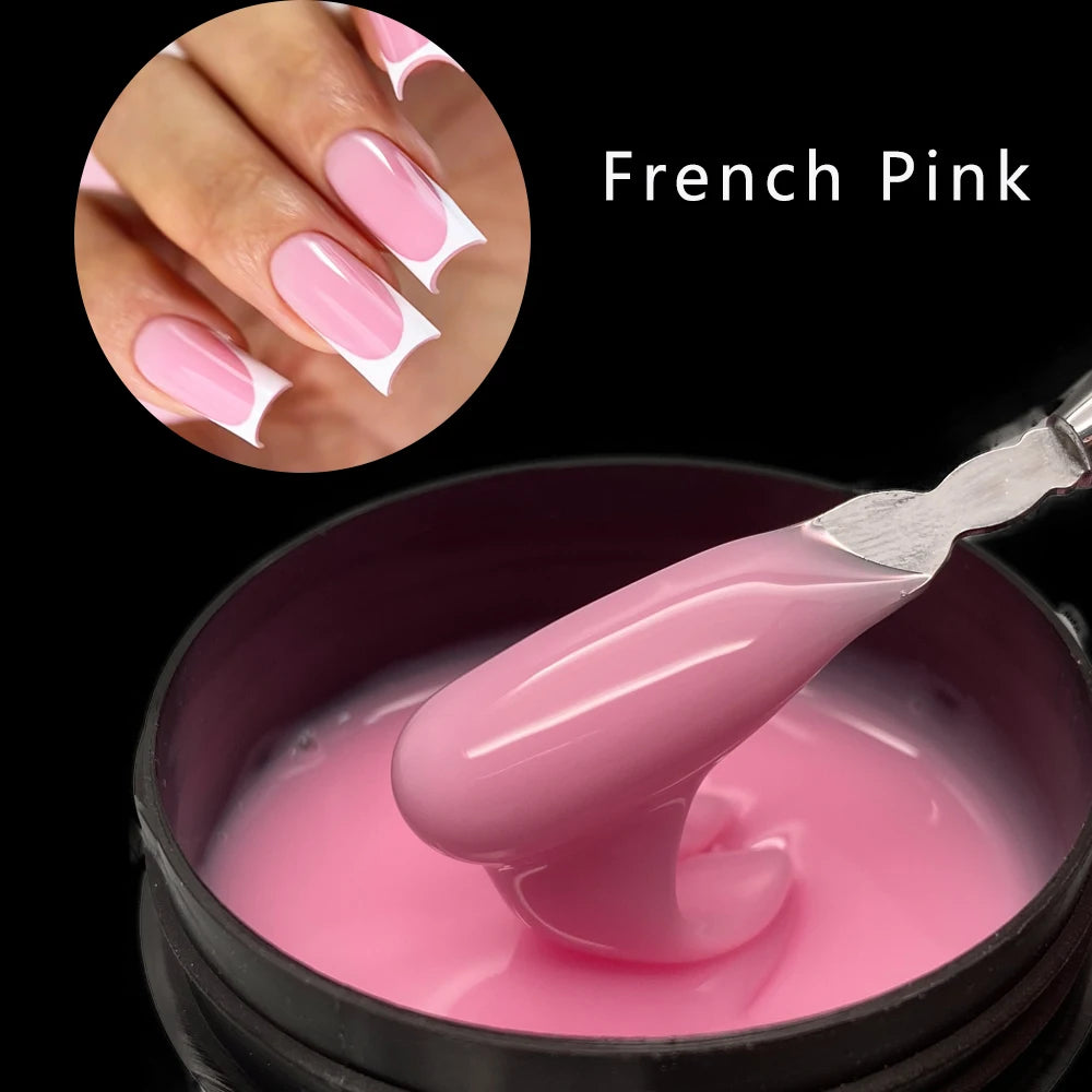 Glitter Milky Hard Builder Gel