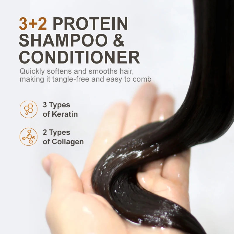 Argan Keratin Shampoo Conditioner Set