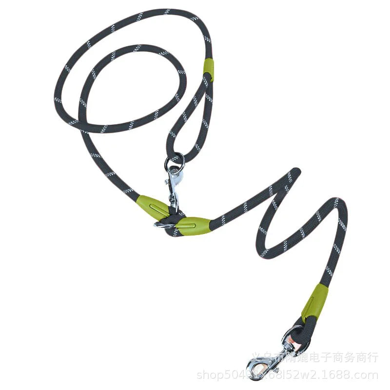 Reflective Hands-Free Nylon Dog Leash