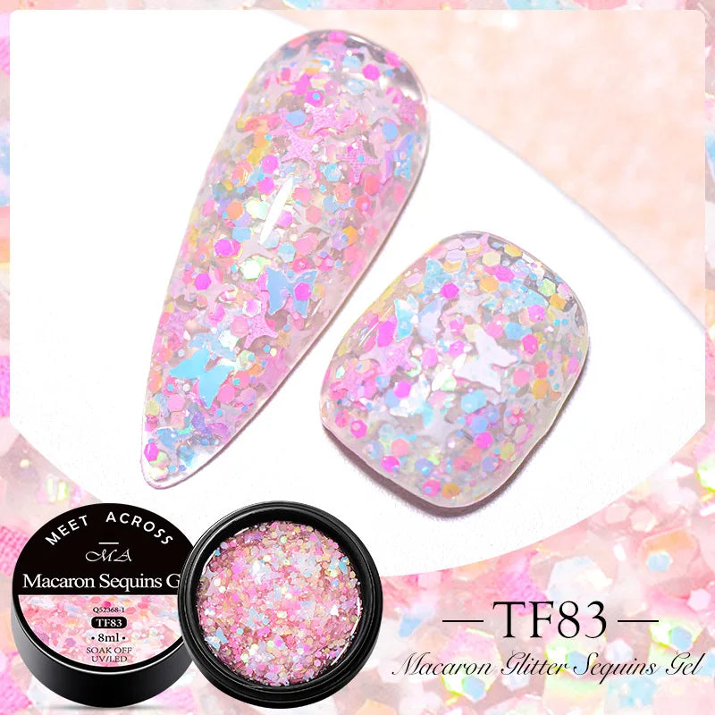 5ml Pink Dried Flower Gel Nail Polish