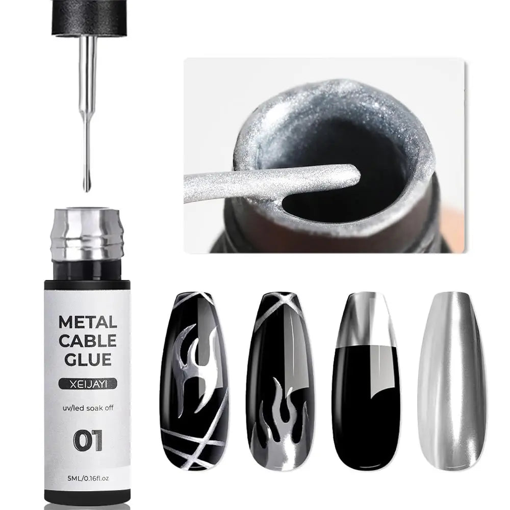 Ultra-Bright Metallic Liner Gel Polish