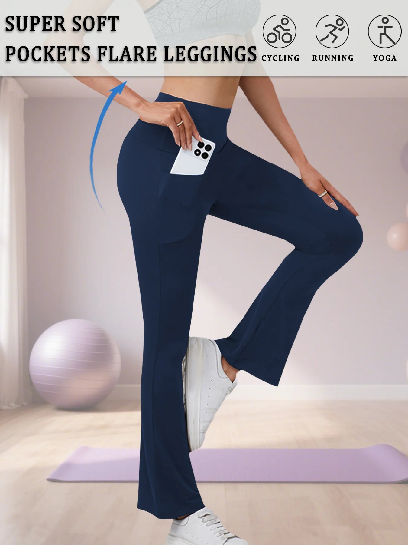 High-Waisted Flare Yoga Pants