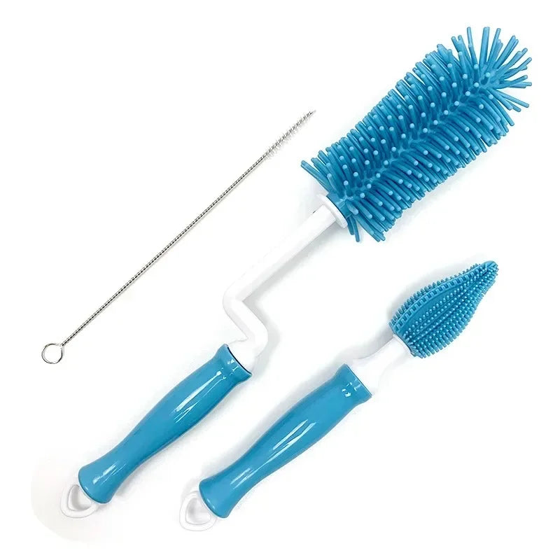 Silicone Bottle Cleaning Brush Set