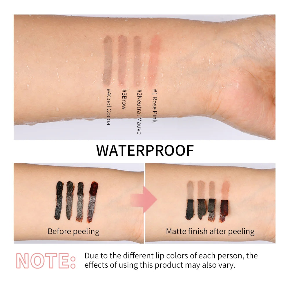 Waterproof Peel-Off Lip Tint and Liner