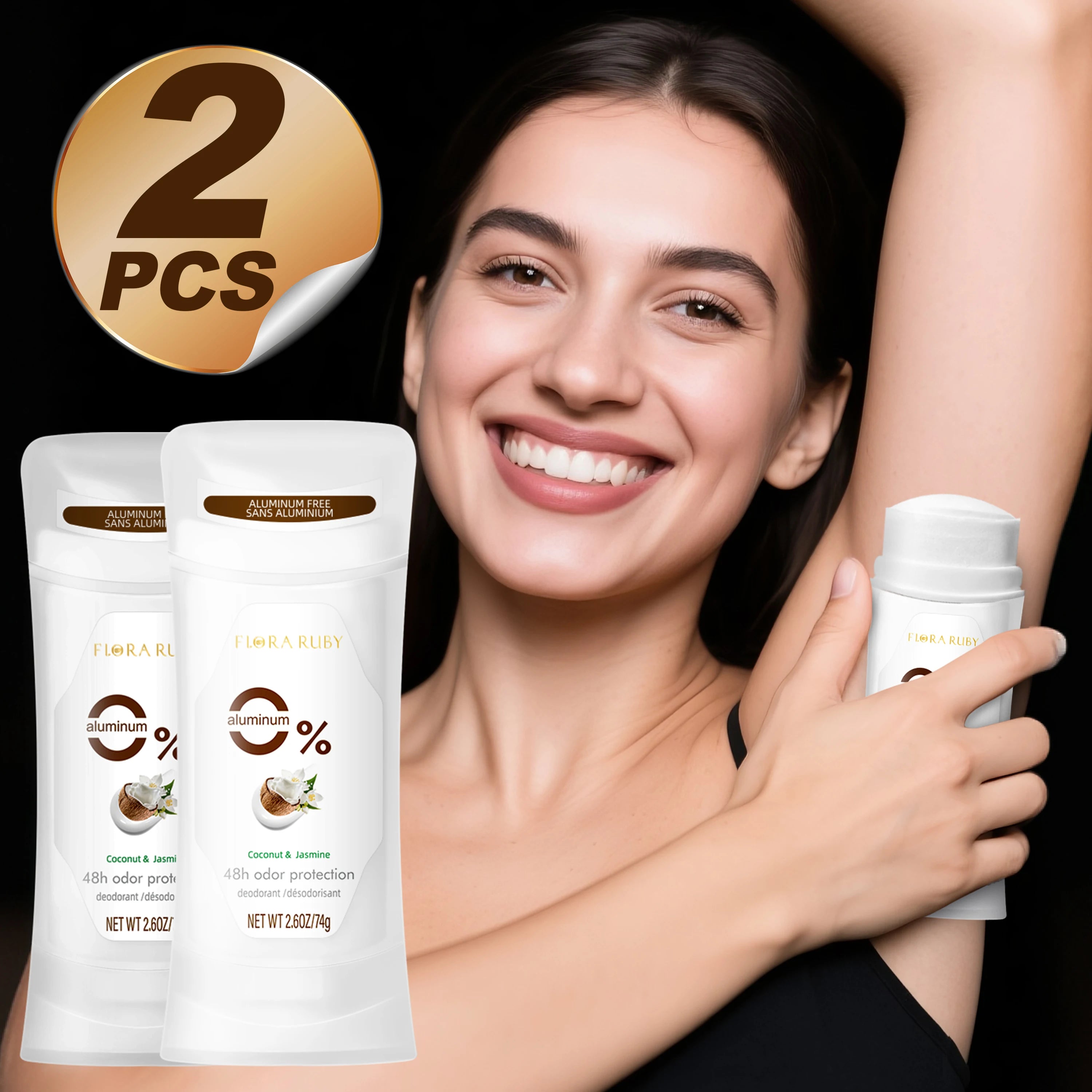 Natural Aluminum-Free Deodorant Sticks