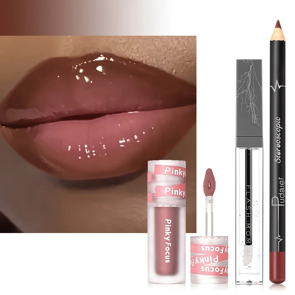 3-Piece Shimmer Lip Gloss Set