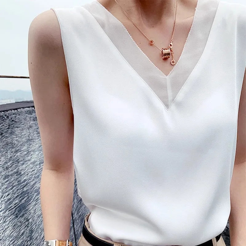 Elegant Summer Office Suit Top