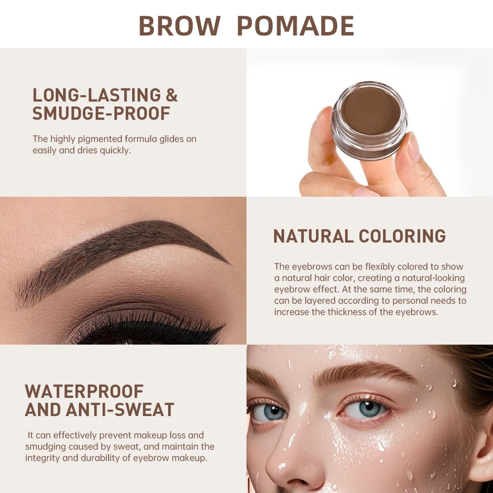 6-Color Long-Lasting Eyebrow Styling Cream Gel