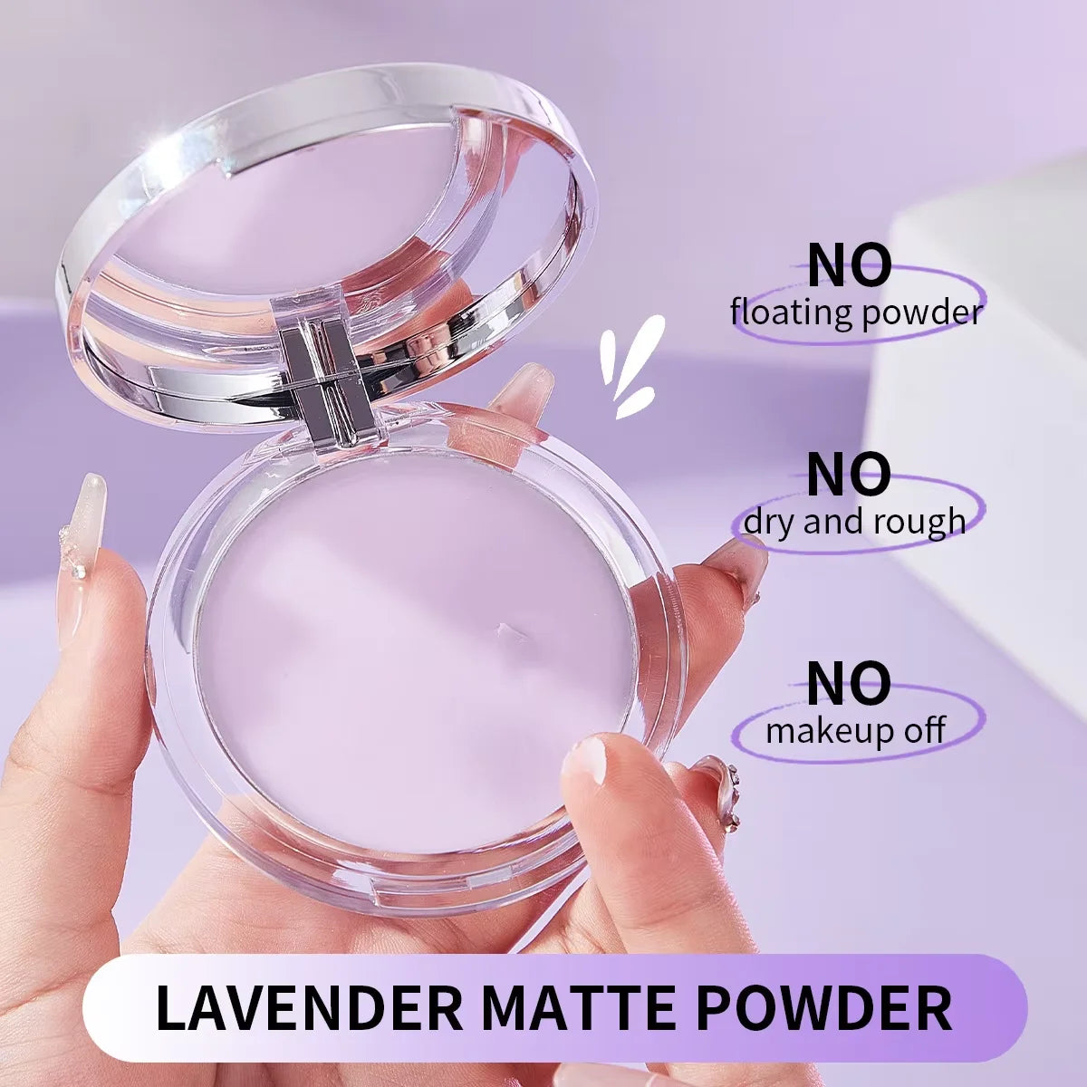 Lavender Matte Pressed Powder