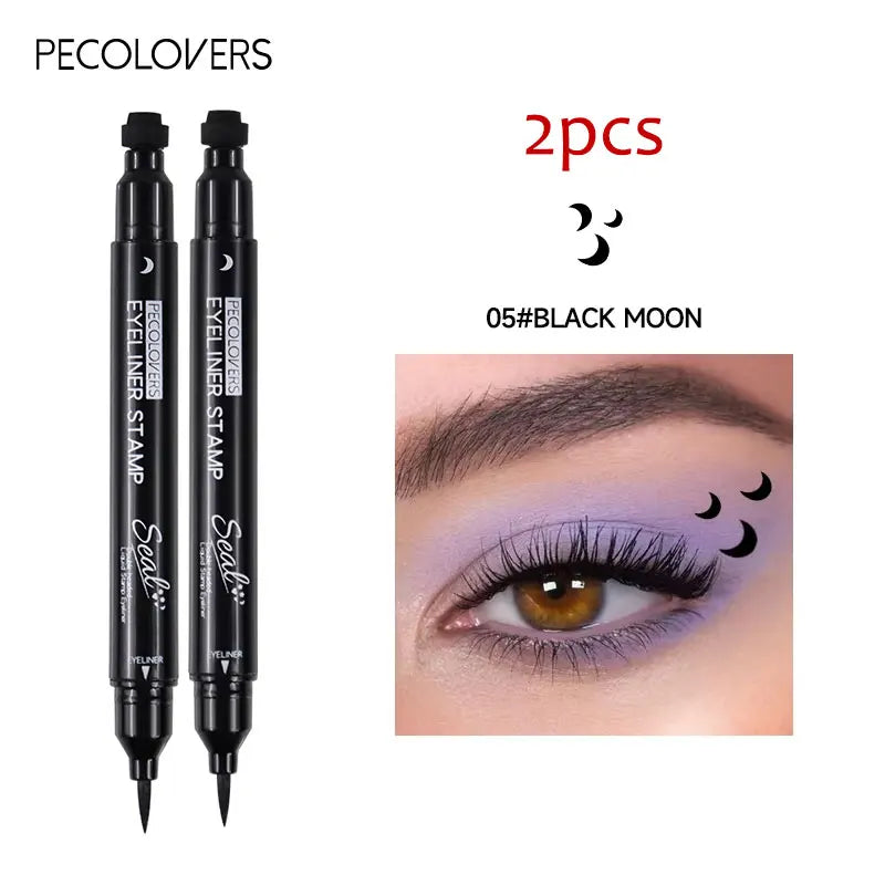 2-in-1 Star & Moon Stamp Liquid Eyeliner Pen