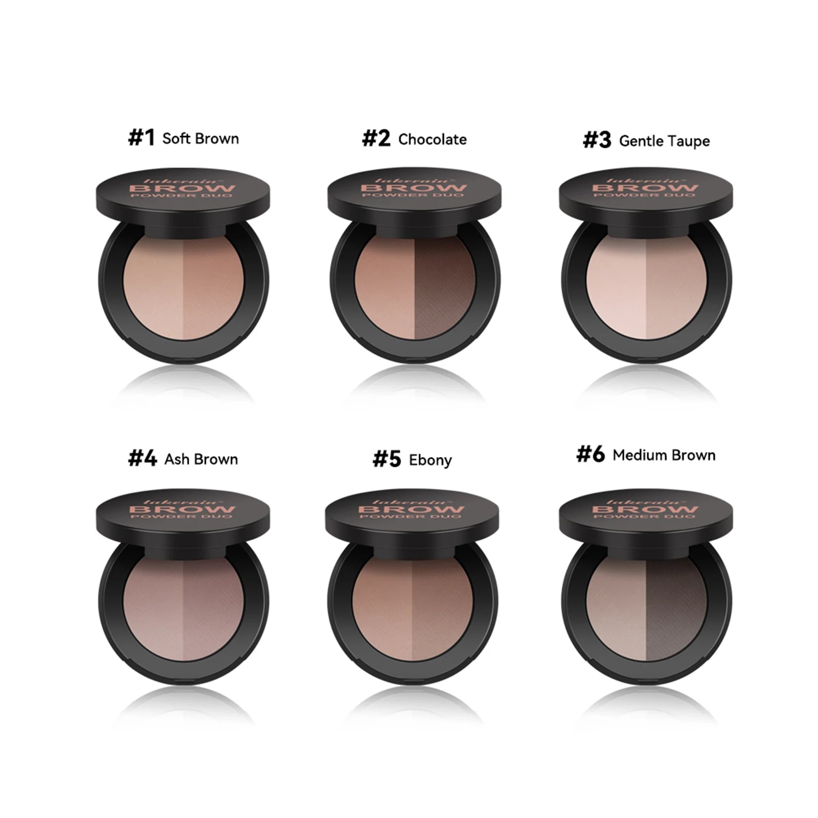 6-Color Dual Brow Powder Palette