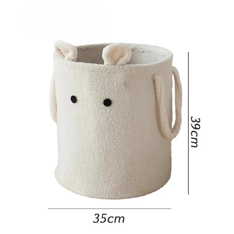 Cartoon Lamb Wool Storage Bucket