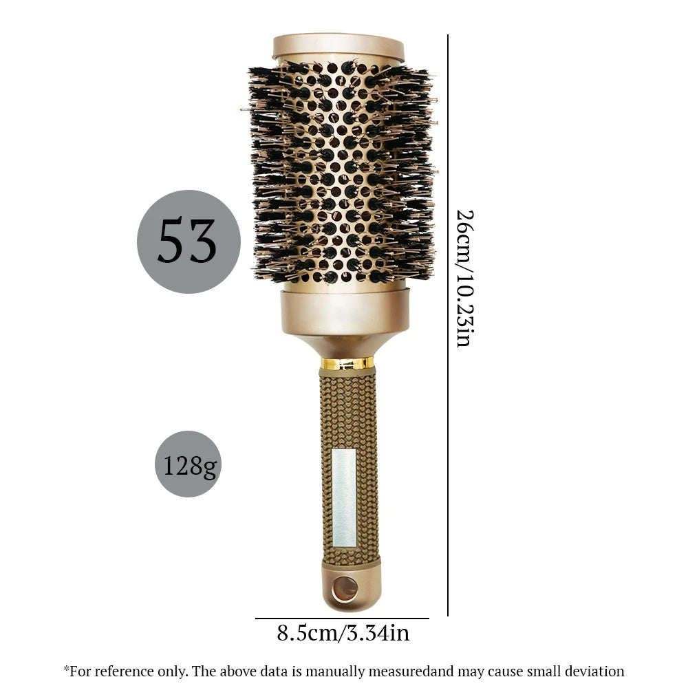 Aluminum Round Barrel Curling Brush Adds Volume