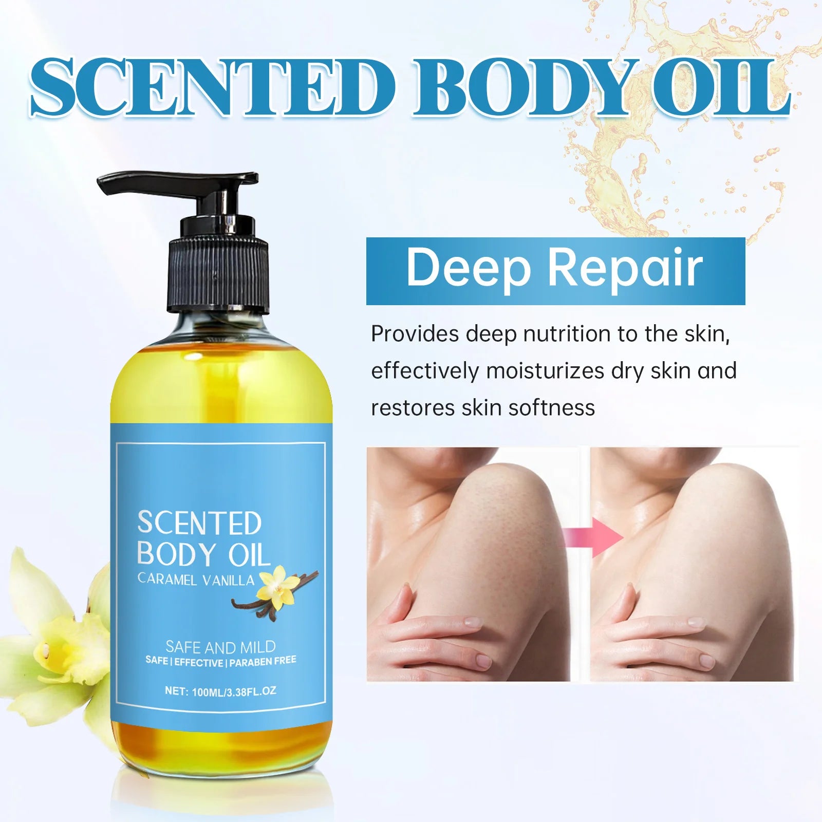Vanilla Stress Relief Massage Oil
