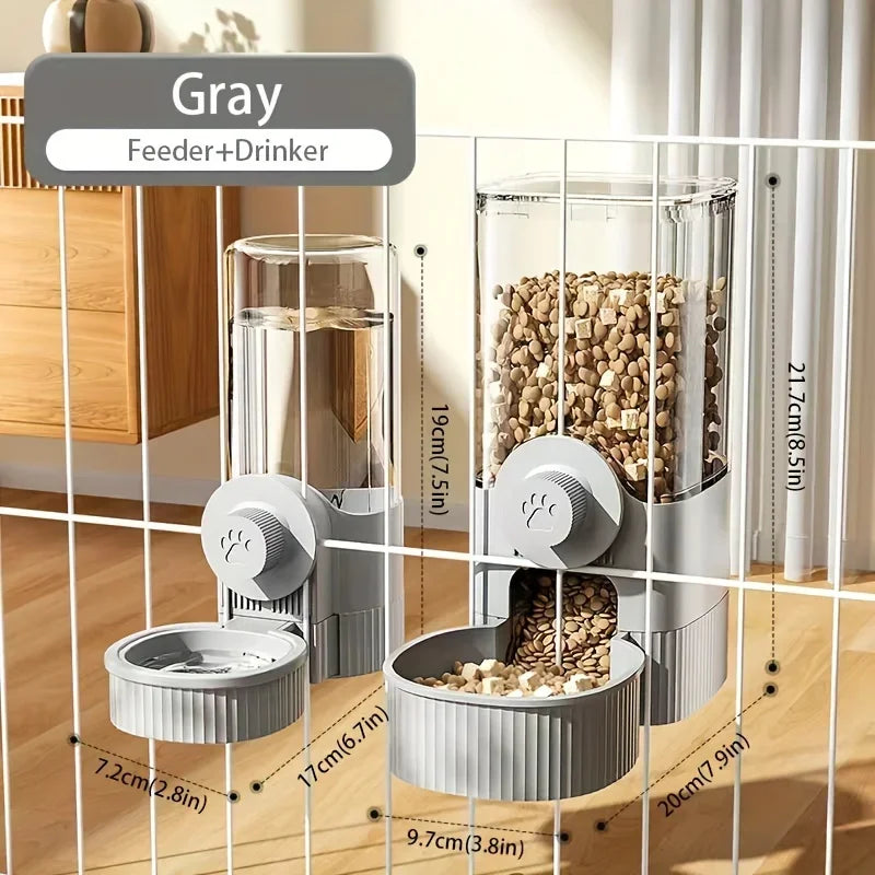 Hanging Automatic Pet Feeder and Water Dispenser