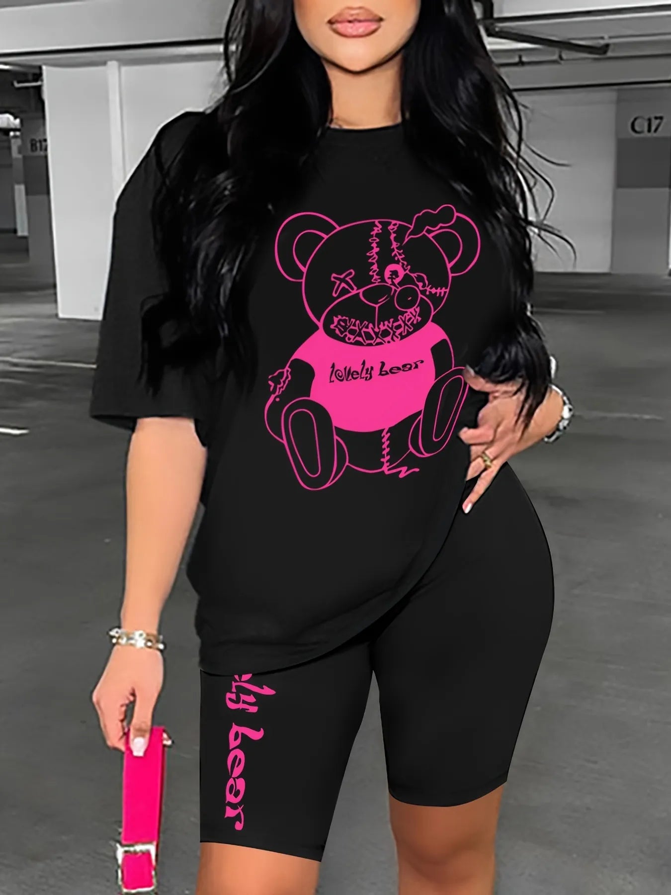 Casual Summer Plus Size Two Piece Suit