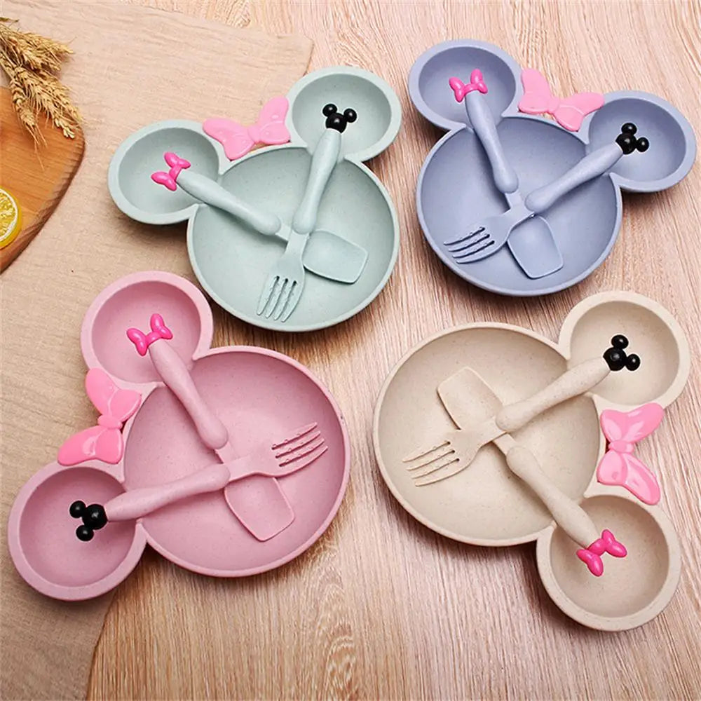 Eco-Friendly Wheat Straw Kids Tableware Set