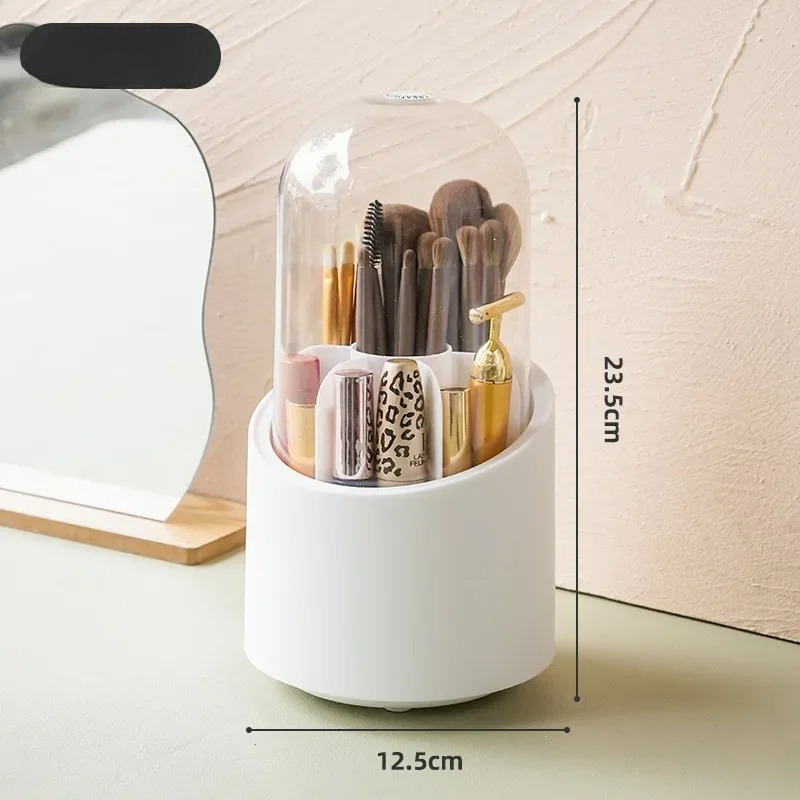 360° Rotating Makeup Brush Storage Box