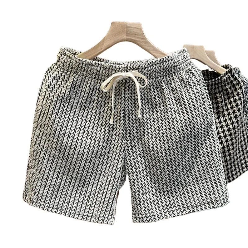 Plaid Print Summer Shorts