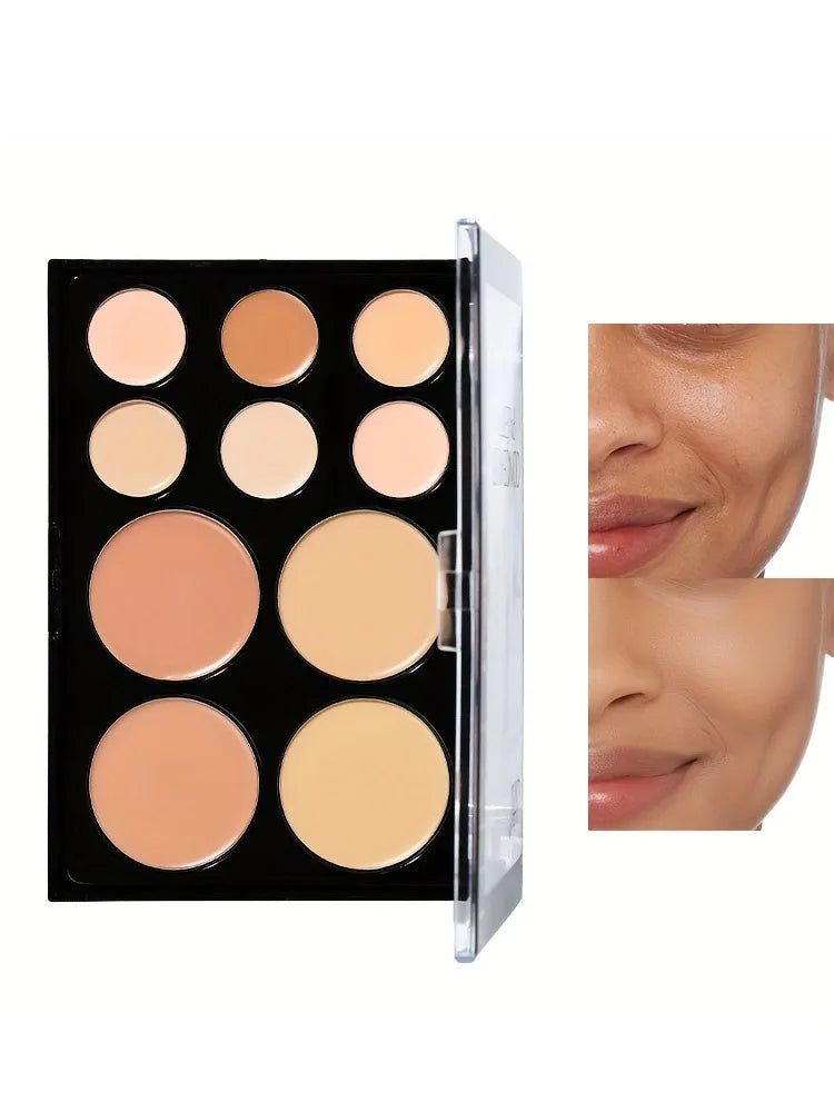 10-Color Full-Coverage Concealer Palette