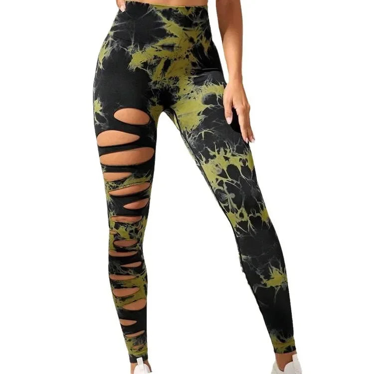 Seamless Hollow Out Leggings