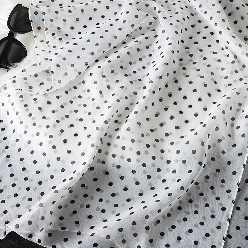 Polka Dot Chiffon Hijab