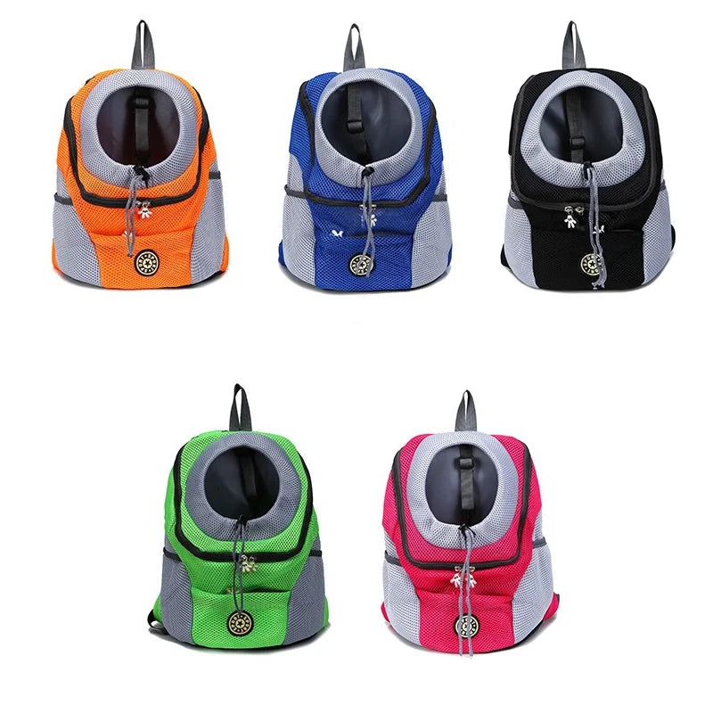 Double Shoulder Pet Carrier Backpack for Stylish and Convenient Travel