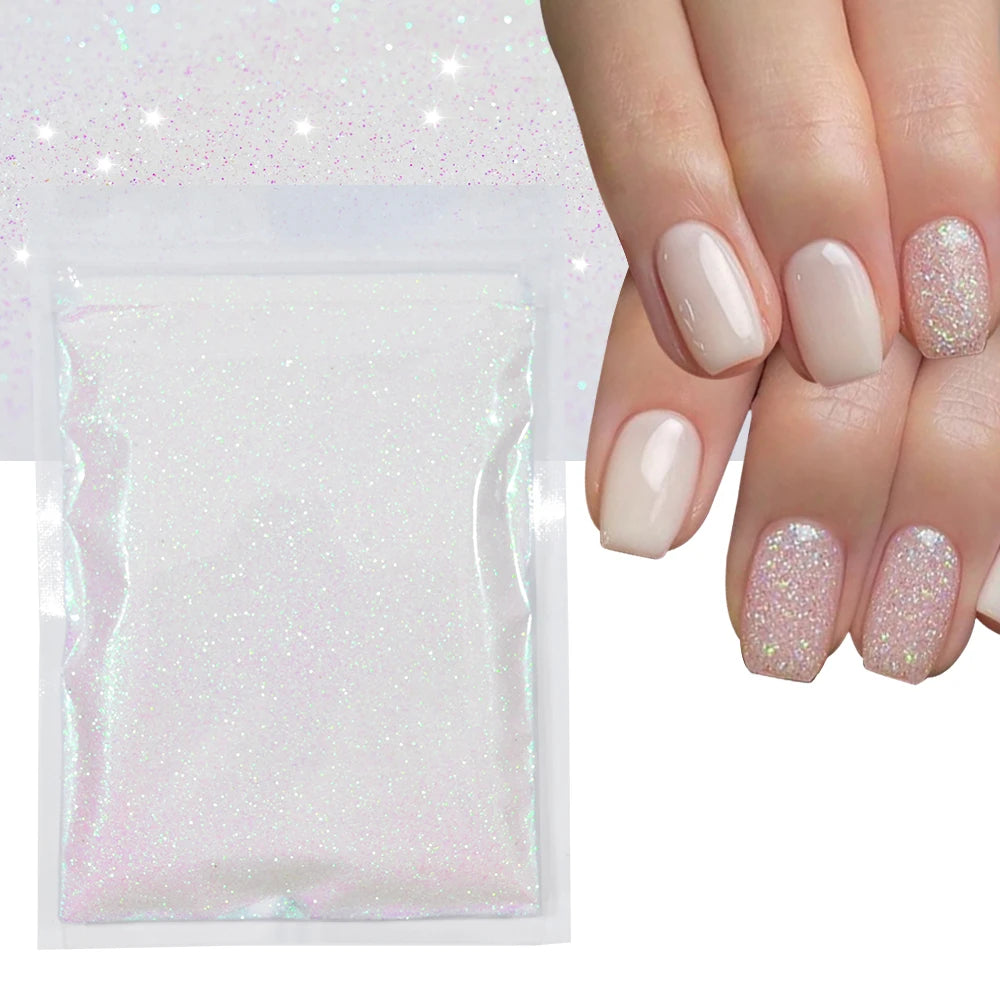 Blue-Green Luminous Nail Powder
